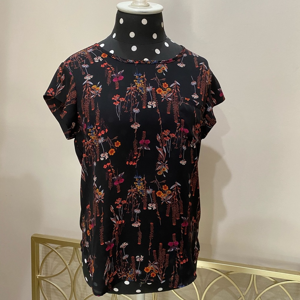 Dark floral shirt
